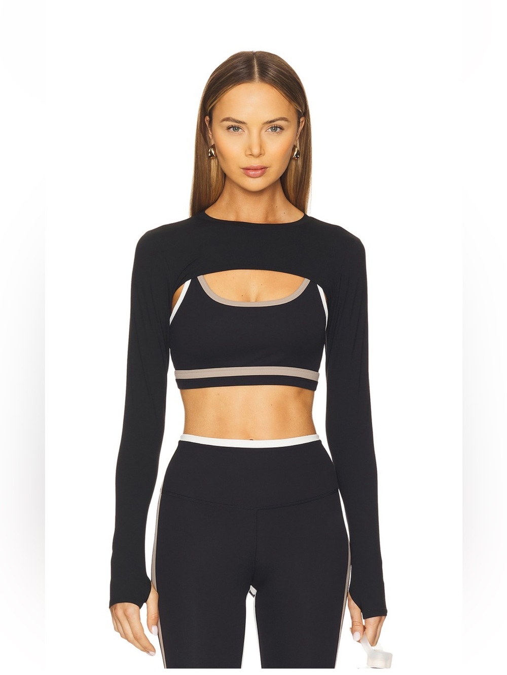 Split59 Amelia airweight lite shrug in black